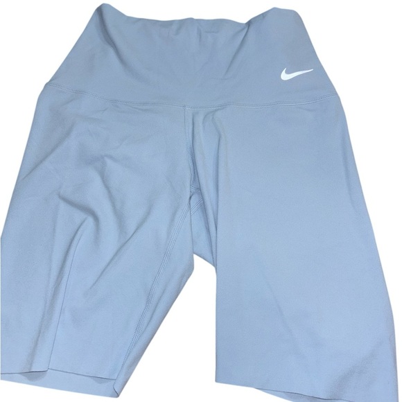 Nike Women's Light Blue Zenvy Shorts - Picture 3 of 8